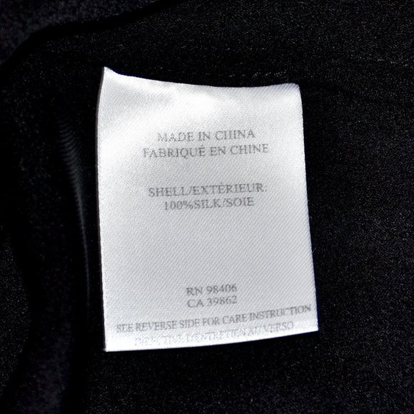 Theory Corbette Black 100% Silk Blouse Size P - Picture 16 of 16